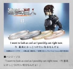 進撃の巨人 メッセージリング ハンジ・ゾエ19号 - メルカリ