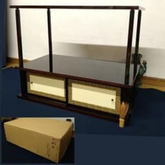 a453 送料無料 組立式 紹鴎棚 木製 漆器 茶道具 sarrody様専用AJ44 紹鴎棚 組立式 溜漆塗 専用紙箱 棚物 茶道具 武