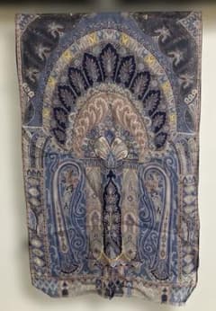 美品】エトロ ETRO ペイズリー柄 シルク100 スカーフ イタリア製