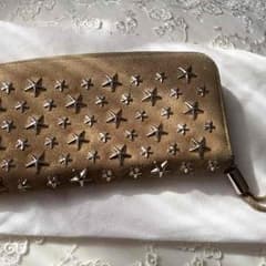 JIMMY CHOO ジミーチュウ ラウンド長財布 ゴールドのサムネイル