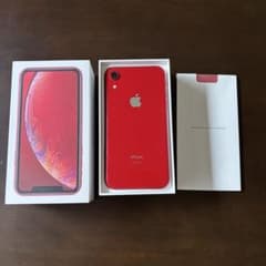 Apple iPhoneXR 128 SIMフリー箱・純正ケーブル電源アダプタ付