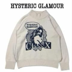 ヒステリックグラマー ヒスガール プリントハイネック ニット セーター
