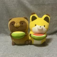 너구리와 여우 인형 세트