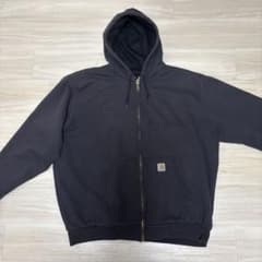 Carhartt ジップパーカー XL メキシコ製 ブラック メッシュのサムネイル