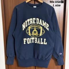 m*s様 90s USA製 champion リバースウィーブ ノートルダム フ - メルカリ