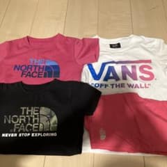 ノースフェイス120Tシャツx2. パンツ120x2 vans130のサムネイル