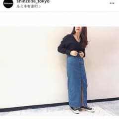 シンゾーン デニムロングスカートのサムネイル
