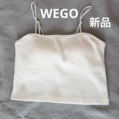 WEGO リブキャミソール ホワイト Sのサムネイル