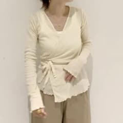【baserange】OMIT WRAP/カーディガン baserange】OMIT WRAP/カーディガン - メルカリ