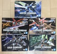 HG ガンダムSEED セット　アビス　ガイア　セイバー　カオス　ソードのサムネイル