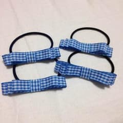 ハンドメイド リボン ヘアゴム ４コセットのサムネイル