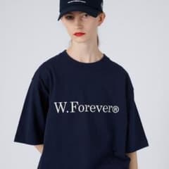 W.Forever Tシャツ ネイビー ドローコード付きのサムネイル