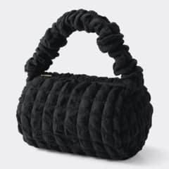 @snd様専用　ポップコーンワンハンドルバッグ　黒のサムネイル