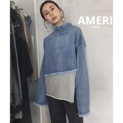 AMERIVINTAGE アメリ DENIM SWEAT DOCKING TOP 美品】 AMERI DENIM SWEAT DOCKING TOP - メルカリ
