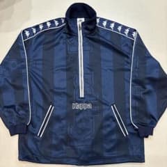 90s Kappa Sport 日本製 ハーフジップ ジャージ ネイビー