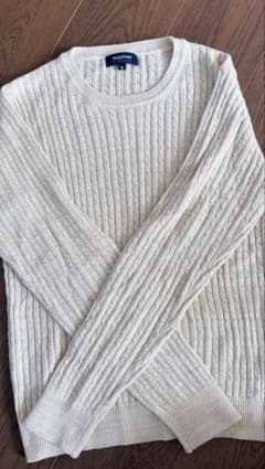 【美品】field/dream ケーブルニット クルーネック Mのサムネイル