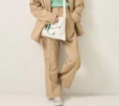 FREAK'S STORE リネンライクパンツ ベージュ Sのサムネイル