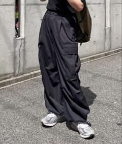 【美品】CPCM ツイルカーゴパンツ ブラックのサムネイル