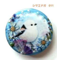 レジンヘアゴム 爽やかシマエナガ (金具変更可) - メルカリ