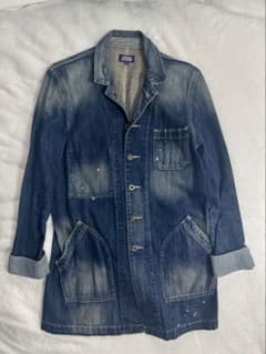 PURPLE & YELLOW ダメージ加工デニムジャケット Sのサムネイル