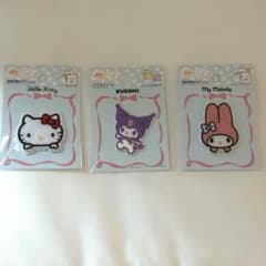 ワッペン　3枚　ハローキティ・クロミ・マイメロディ 3個セット