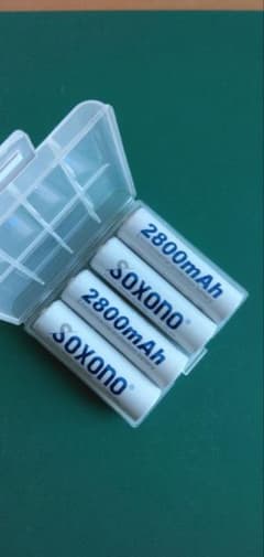 ニッケル水素 単3 SOXONO 充電池 2800mAh 4本 ケース付きのサムネイル