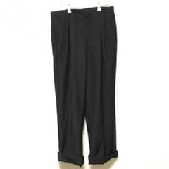 黒 wide slacks vintage 古着 90sのサムネイル