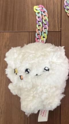 チェゴシム チェーン付きふわふわぬいぐるみ マスコットいぬゴムシ