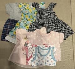 90cm Tシャツ ワンピース まとめ売り 女の子　夏服のサムネイル