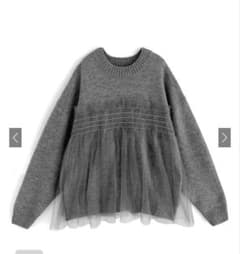 GRL チュールドッキングニットトップス（dpk369）のサムネイル