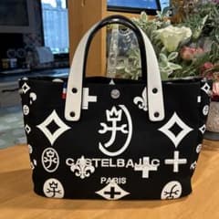 CASTELBAJAC PARIS ハンドバッグ ブラック ホワイト - メルカリ
