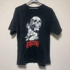 EROSTIKA スカルデザイン Tシャツ ブラックのサムネイル