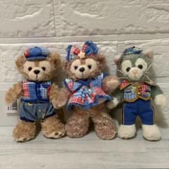 ダッフィー シェリーメイ ジェラトーニ 15周年 ぬいぐるみバッジ ぬい