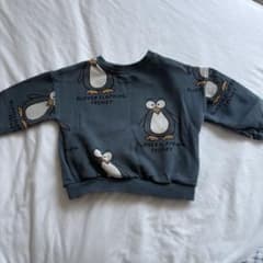 の*の様 zara kids 80cm〜90cmペンギン柄 トレーナー スウェッのサムネイル