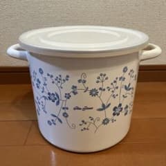 【新品未使用】ホーロー容器 漬物 梅干し 味噌 ぬか漬け 米びつ ストックポットのサムネイル