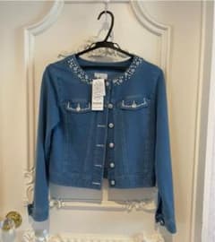 新品未使用❤︎ロディスポットのボーテノーカラーカットデニムGジャン❤︎ブルーのサムネイル