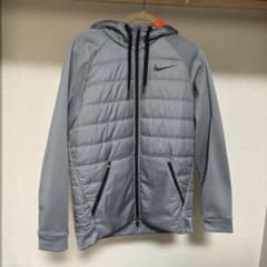 Nike フード付きダウンジャケット グレー オレンジのサムネイル