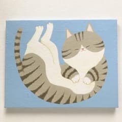 キジトラ　アクリル画　テクスチャーアート　原画のサムネイル