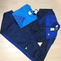 新品未使用 アディダス ジャージ上下セット、Tシャツ 160 3点セットのサムネイル