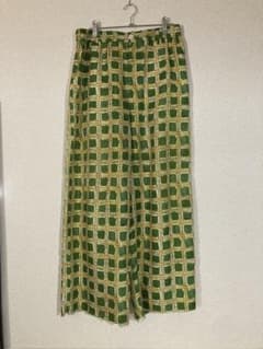 希少】MARNI 23AW / SILK CHECK WIDE PANTS - メルカリ