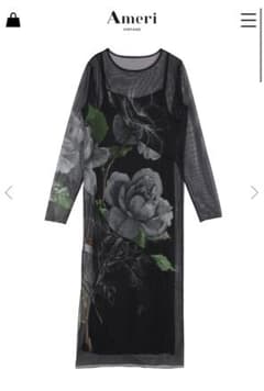 UND SKETCH FLOWER SKIN DRESS Ameriのサムネイル
