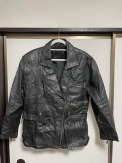レザージャケット ヴィンテージ 黒 レザー ライダースジャケットのサムネイル
