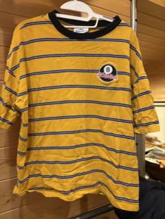 Attitude ストライプ Tシャツ イエローのサムネイル