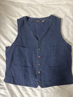 三ツ星 RRL ダブルアールエル デニムベスト シンチバック 90s サイズ L