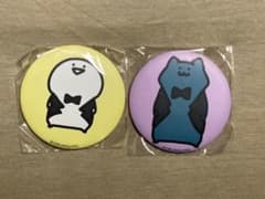 【お文具さん＆ねこさん】蝶ネクタイ缶バッジのサムネイル