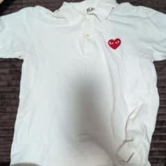PLAY COMME des GARÇONS ポロシャツ ホワイト Sのサムネイル