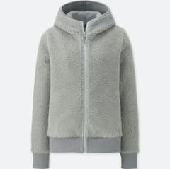 UNIQLO ユニクロ　ブロックテックフリースボアパーカー　防風のサムネイル