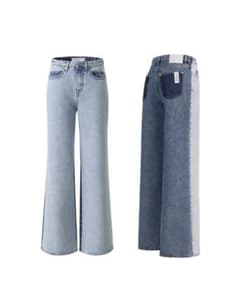 rokh H&M ツートーンバギーデニム40 - メルカリ