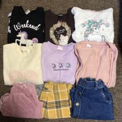 130 女の子 冬服 まとめ売りのサムネイル