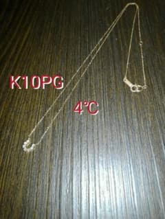 ホースシュー/K10PGダイヤモンドネックレス。のサムネイル